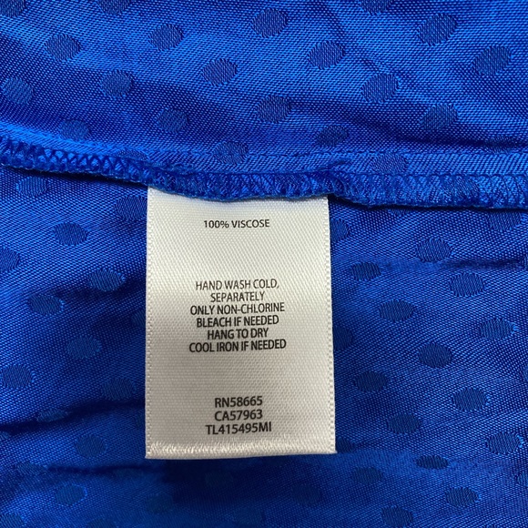 Leith metallic Royal Blue Wrap Dress - size XS - Picture 5 of 8